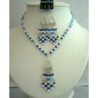 Morian Swarovski Crystals Necklaces Set & Chalk AB Crystals Genuine Swarovski Crystals Jewelry 
