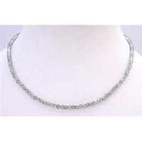 Chrysolite Satin Crystals Round Neck Necklace String Genuine Swarovski Crystals Necklace