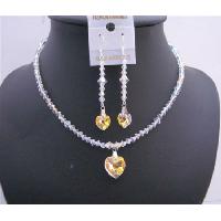 AB Swarovski AB Crystals Heart Pendant & Earrings Genuine Swarovski AB Crystals Jewelry 