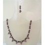 Genuine Brown Pearl Necklace Set w/ small Heart Pendant