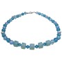 Genuine Swarovski Blue Acquamarine Indicolite Crystal Necklace Choker Handcrafted Custom Jewelry