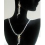 Swarovski AB Crystals Pendant Necklace Set Custom Handmade Jewelry