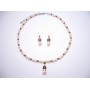 Ivory Pearls Smoked Topaz Bridal Swarovski Crystals Rondells Jewelry