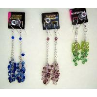 Silver Chain Drop Bunch of Boho Bead Dngle