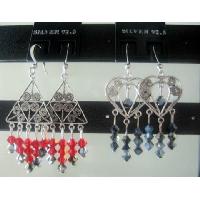 Handcrafted Genuine Swarovski Crystals Dangling Earrings  