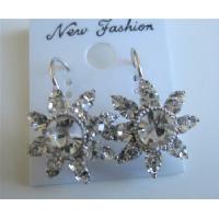 Sparkling Crystals Clear Dress Arround Crystals Earrings  