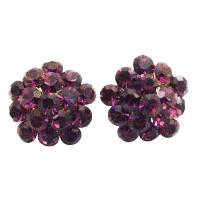 Highlight Your Natural Beauty With Sparkling Amethyst Crystals Flower Earrings