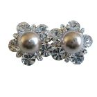 Swarovski Bronze 10mm Pearls Gift Stud Earring w/ Cubic Zircon