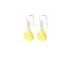 Yellow Dress Matching Jewelry Baroque Lite Smoked Crystal Earrings