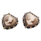 Looking For Fine Cameo Earrings For Your Mother Sparkling Crystal Cameo Earrings