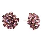 Inexpensive Holiday Gift Buy Sparkling Crystals Flower Earrings