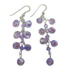Celebrity Inspired Earrings Violet Grape Earrings