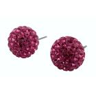 Valentine Gift Rose Cubic Zircon Pave Earrings