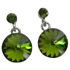 Emerald Crystal Earrings Gorgeous Gift