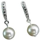 Lustrous 10mm White Pearl Wedding Jewelry