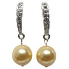 Modern Styling Earrings Yellow Pearl Gifts For Holiday