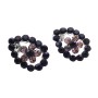 Sign Of Love Amethyst 8mm Stud Crystals Genuine Swarovski Crystals Earrings Stud 