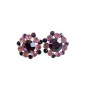 Sapphire Floral Crystal Earring