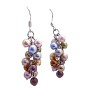Multicolored Swarovski Pearls Earrings Sterling Silver Pearls Earrings