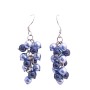  Swarovski Aquamarine Pearls Dark Blue Pearls Earrings Jewelry