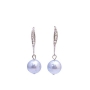 Inexpensive Swarovski Lite Blue Pearl Diamante Hook Wedding Earrings