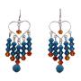 Swarovski Turquoise Fire Opal Colorful Earrings For Prom Gift