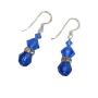 Dazzling Sapphire Crystals Mother Gift Valentine Earrings
