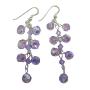Celebrity Inspired Earrings Violet Grape Earrings