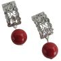 Good Collection Of Gift Red Pearl Drop Earrings