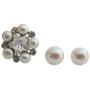 Gorgeous Gift Ring & Stud Earrings Oyster Shell White Pearl