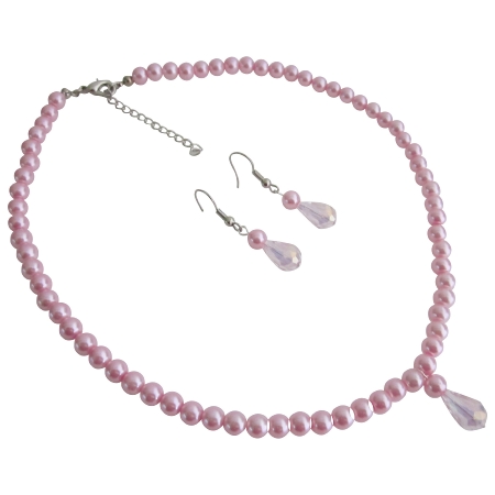 Gift for Daughter Christmas Gift Pink Pearls Jewelry