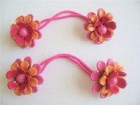 Colorful Flower Rubber Band Girls Hair Accessory  