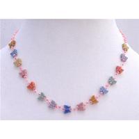 MultiColored Butterfly & Pink Beads Girls Necklace