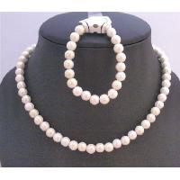 Ivory Round Beads Girls Necklace & Stretchable Bracelet Perfect Girls Birthday Party Return Gifts 10mm Round Ivory Beads Girls Gift Jewelry 
