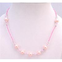 Cute Girls Jewelry Soft Pink Beaded Girls Necklace Only A Dollar Necklace Affordable Durable Jewelry