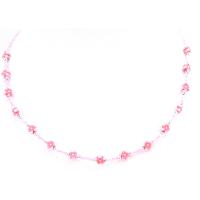 Multicolored Flower Beads Necklace Girls Affordable Dollar Necklace White Beads Absolutely Striking Stunning Necklace