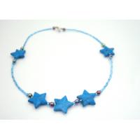 Turquoise Stars Beads Necklace Blue Pipe NEcklace Beautiful Awesome Necklace Affordable Girls Dollar Necklace
