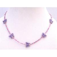 Purple Butterfly Cute Girls Necklace Affordable Butterfly Girls Dollar Necklace Excellent Quality Clasp Necklace