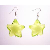 Stylish Girls Jewelry Fashionable Peridot Star Earrings