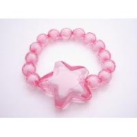 Stretchable Bracelet Trendy Rose Beads W/ Star Bead Best Girls Gift
