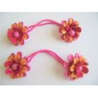 Colorful Flower Rubber Band Girls Hair Accessory