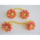 Flower Hair Rubber Band Beautiful Colors