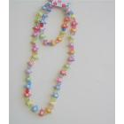 Classic Acrylic MultiColor Beads Girls Stretchable Necklace & Bracelet
