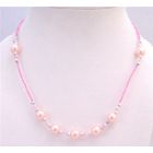 Cute Girls Jewelry Soft Pink Beaded Girls Necklace Only A Dollar Necklace Affordable Durable Jewelry