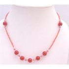Striking Passionate Red Beaded Necklace Affordable Striking Girl Necklace High Quality Dollar Jewelry