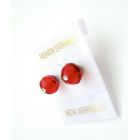 Girls Crystals Stud Earrings Affordable Price Lite Siam Red Earrings