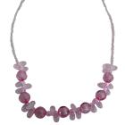 Funky Pink Beads Necklace For Young Girls Gift