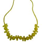 Looking For Girls Long Necklace In Yellow Beads