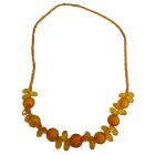 Saffron Orange Beads Small Girls Necklace