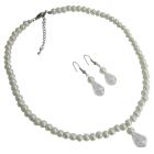 Fabulous Bridesmaid Flower Girls Jewelry Set In Ivory Pearls